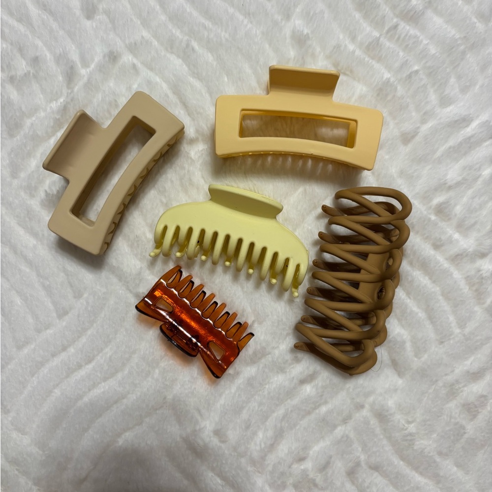 Yellow/Neutral Claw Clip Set